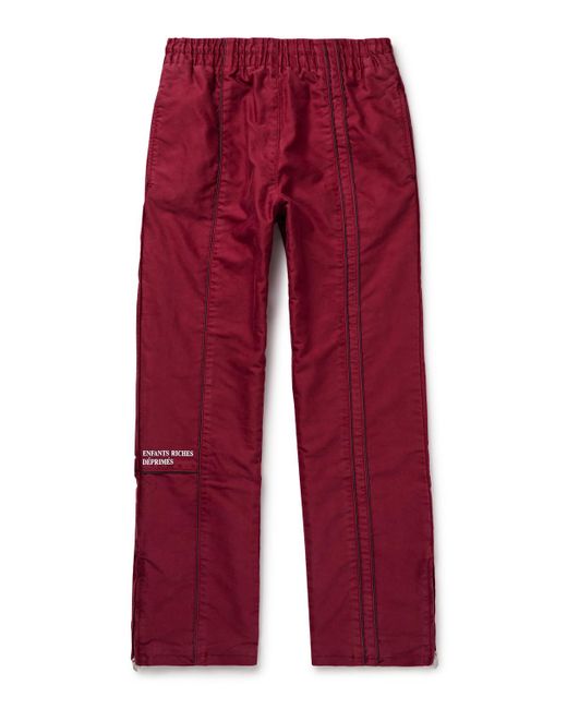 Enfants Riches Deprimes Straight-Leg Logo-Embroidered Panelled Cotton Track Pants for men