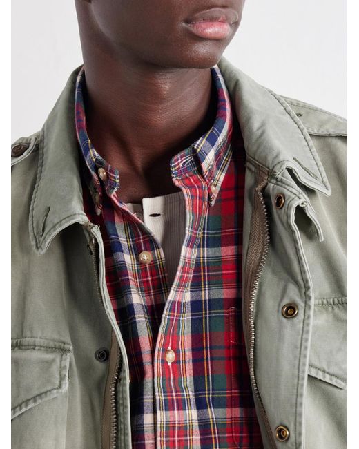 Polo Ralph Lauren Logo-Embroidered Checked Cotton-Oxford Shirt for men