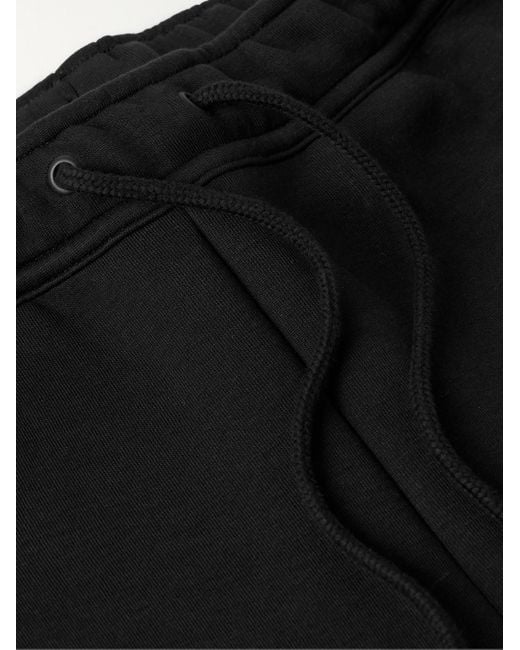 Nike Black Straight-leg Cotton-blend Tech-fleece Drawstring Shorts for men