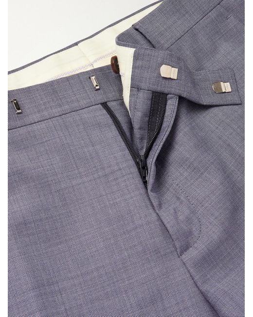 Paul Smith Blue Straight-leg Wool Suit Trousers for men