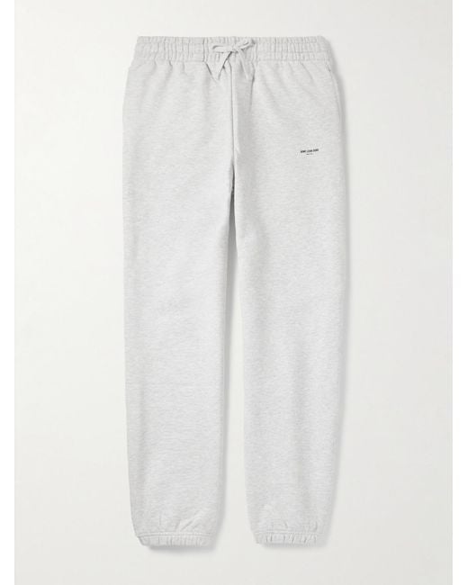 Aimé Leon Dore White Straight-Leg Logo-Print Cotton-Jersey Sweatpants for men