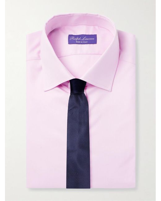 Ralph Lauren Pink Aston Cutaway-collar Cotton-twill Shirt for men