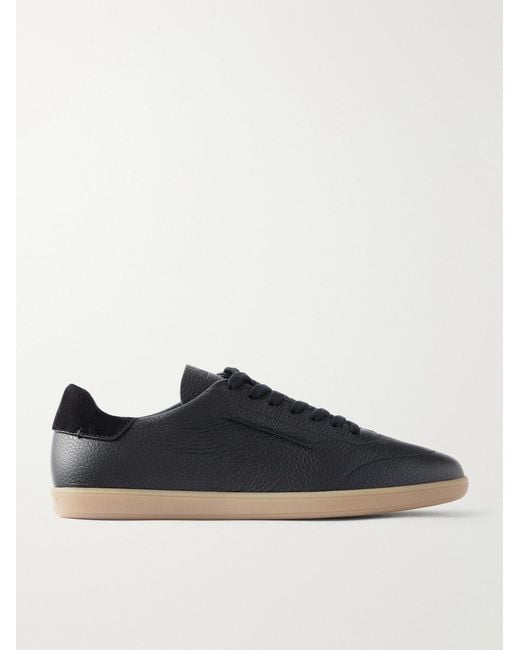 Zegna Blue 232 Full-Grain Leather Sneakers for men