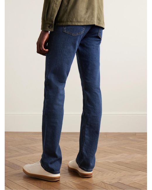 Jeans slim-fit a gamba dritta di Canali in Blue da Uomo