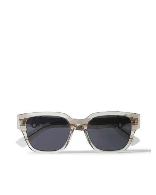 Dior Gray Dioroblique S1I Square-Frame Acetate Sunglasses for men