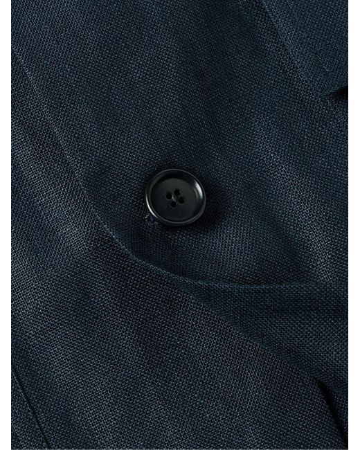 De Petrillo Blue Linen Jacket for men