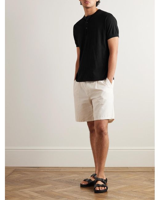 Save Khaki Garment-dyed Supima Cotton-jersey Henley T-shirt in