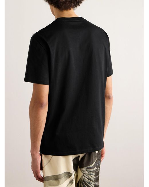 Loewe Black Paula's Ibiza Logo-appliquéd Cotton-jersey T-shirt for men