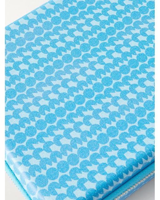 Garrett Leight Blue Collector's Printed Glasses Case for men