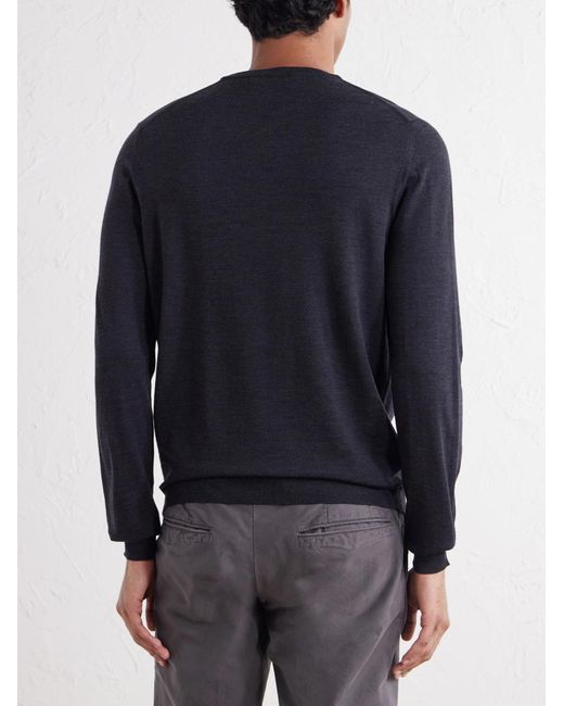 Slowear Blue Zanone Slim-Fit Flexwool Sweater for men