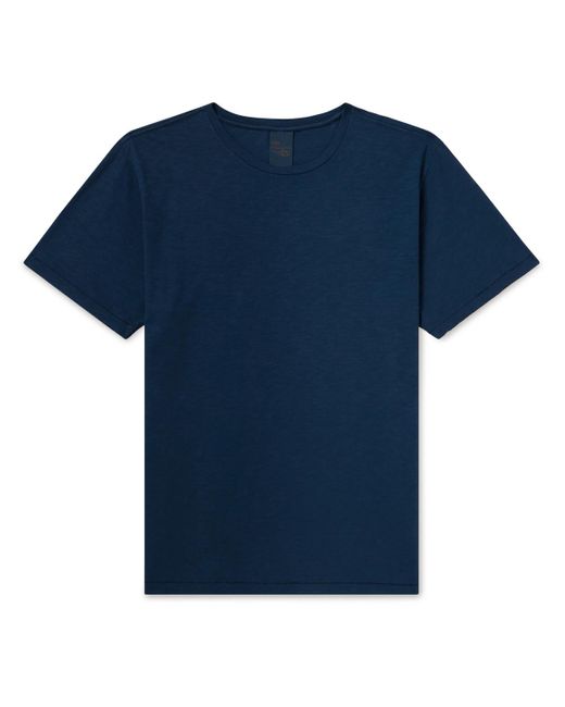 Nudie Jeans Roffe Slub Cotton-jersey T-shirt in Blue for Men | Lyst