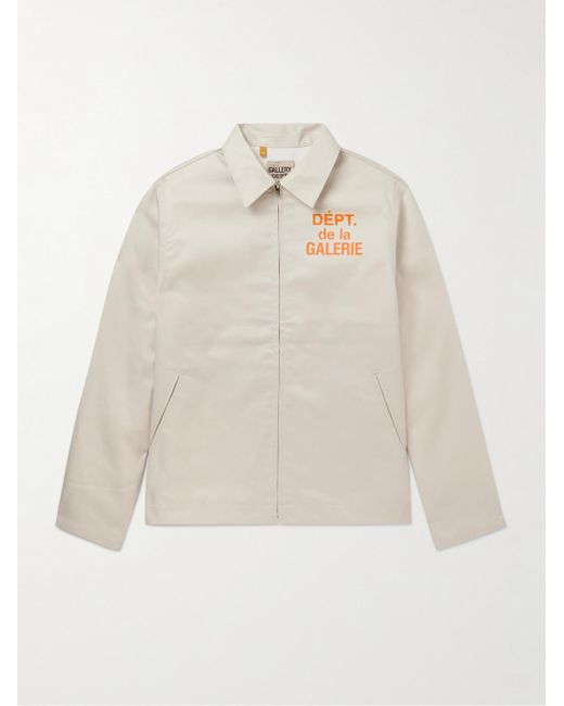 GALLERY DEPT. White Montecito Logo-print Cotton-twill Jacket for men