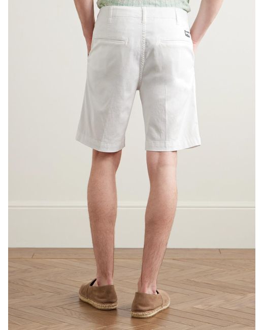 Vilebrequin Ponche Bermudashorts aus einer Lyocell-Baumwollmischung in White für Herren