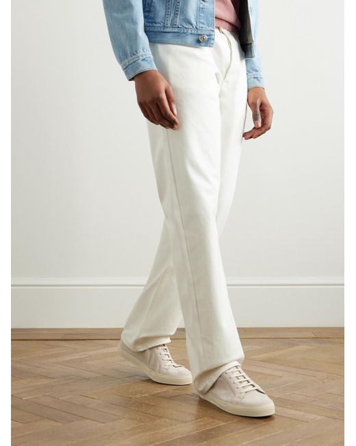 Brunello Cucinelli Natural Vulky Suede Sneakers for men