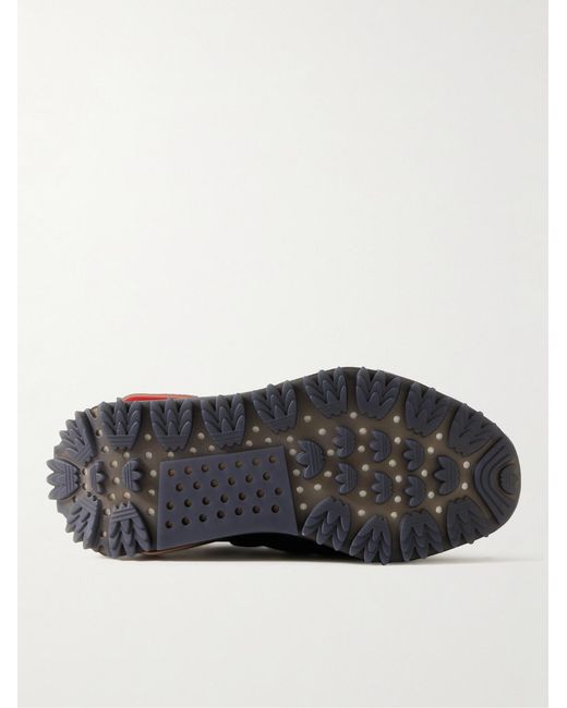 Moncler Genius Black Adidas Originals Nmd Runner Stretch Jersey-Trimmed Quilted Gore-Tex High-Top Sneakers for men