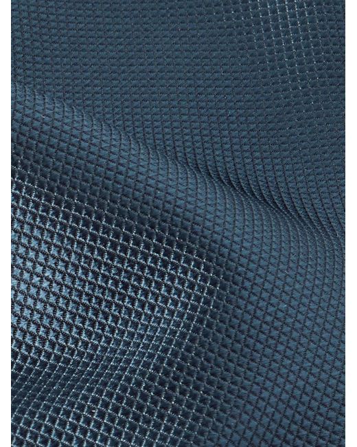Charvet Blue 7cm Silk-jacquard Tie for men
