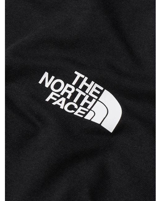 The North Face Black Simple Dome Logo-print Cotton-jersey T-shirt for men
