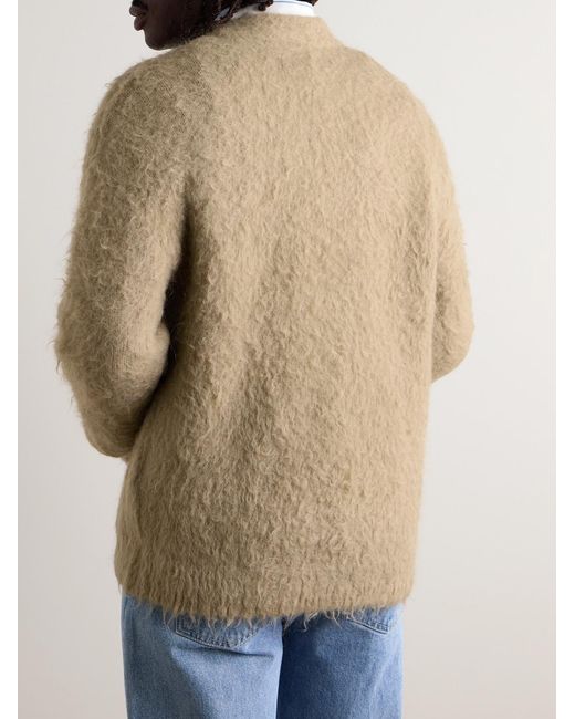 Acne Natural Brushed-Knit Sweater for men