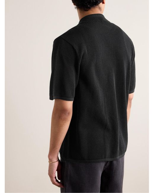 Rag & Bone Black Payton Cotton-piqué Shirt for men