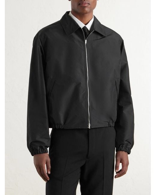 Jil Sander Black Shell Blouson Jacket for men