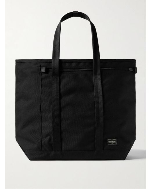 Porter-Yoshida and Co Black Tension Cordura Tote Bag for men