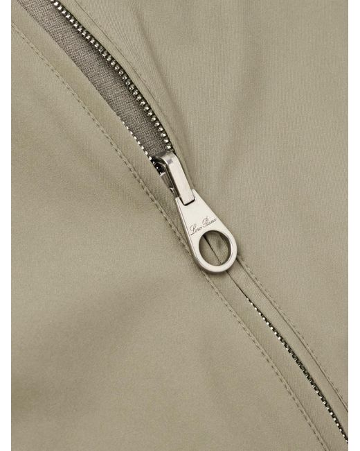 Loro Piana Green Reversible Windmate Storm System Nylon And Cashmere Blouson Jacket for men