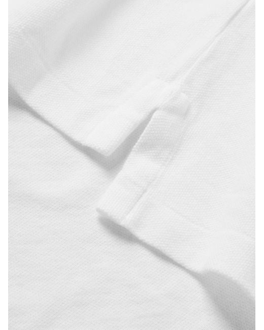 Polo Ralph Lauren White Slim-Fit Cotton-Piqué Polo Shirt for men