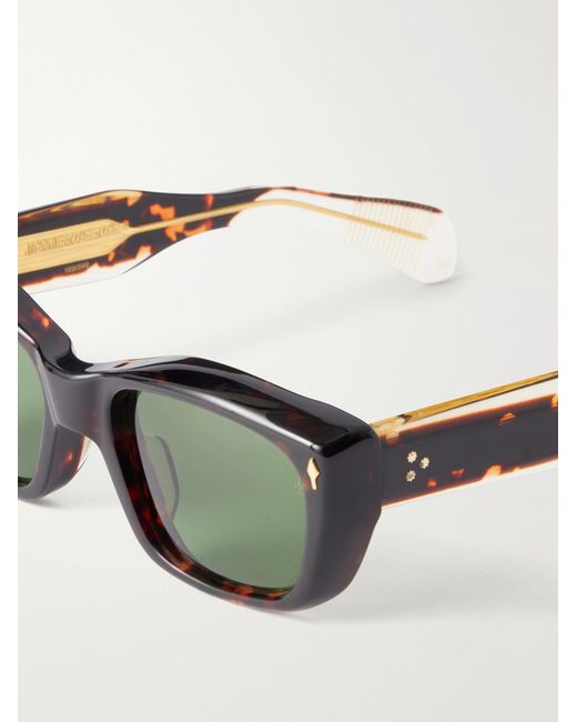 Jacques Marie Mage Green Corniche Square-Frame Acetate Sunglasses for men