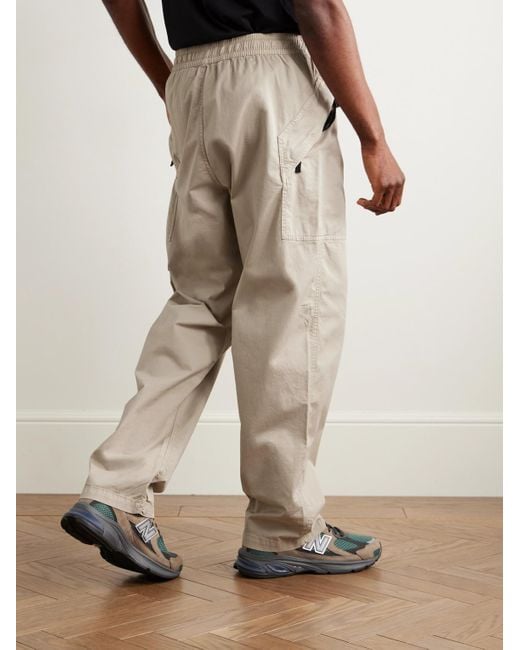 Stone Island Gerade geschnittene Hose aus Twill aus einer Supima®-Baumwollmischung mit Kordelzugbund in Stückfärbung in Natural für Herren