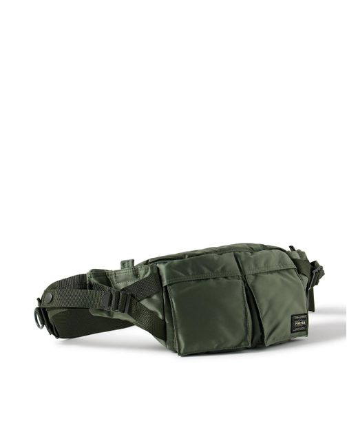 Porter-Yoshida and Co Green Tanker Nylon Belt Bag for men