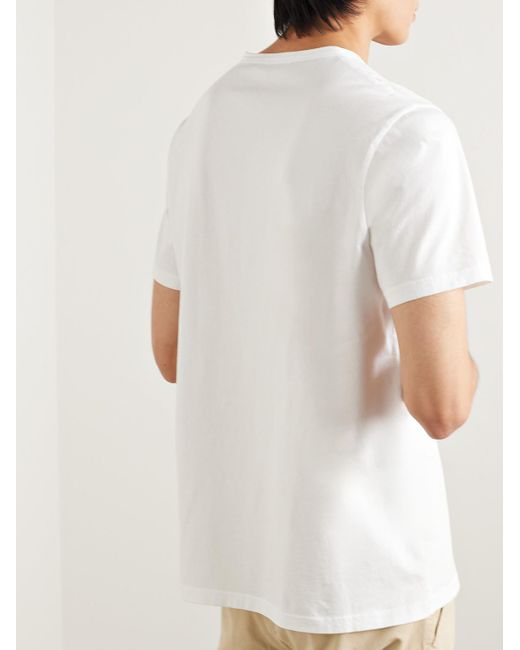 Mr P. White Cotton-Jersey T-Shirt for men