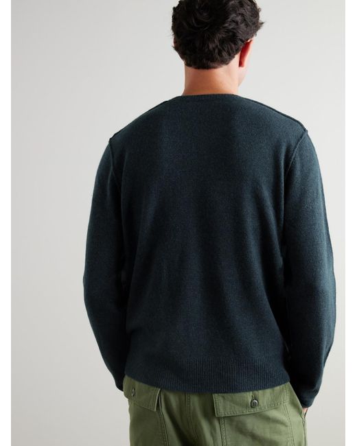 James Perse Blue Cashmere Sweater for men