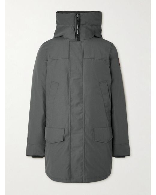 Canada Goose Gray Langford Cordura®-trimmed Arctic Tech® Hooded Down Parka for men