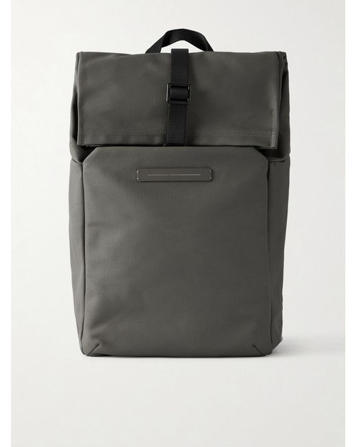 Horizn Studios Gray Sofo Rolltop X Waxed Cotton-Canvas Backpack for men