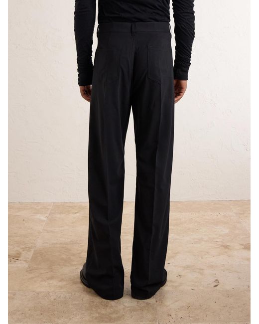 Rick Owens Blue Geth Straight-Leg Virgin Wool Trousers for men