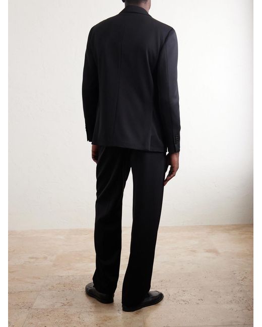 Lardini Black Wool-gabardine Suit Jacket for men