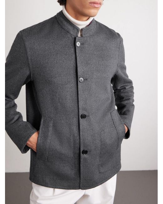 Dunhill Gray Reversible Wool-blend Jacket for men