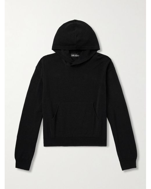 Our Legacy Black Cotton-blend Hoodie for men