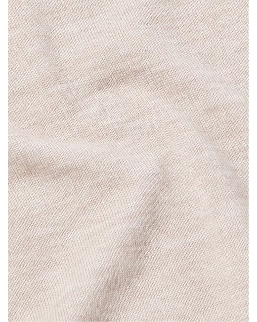 Saman Amel Natural Slim-Fit Cashmere And Silk-Blend T-Shirt for men