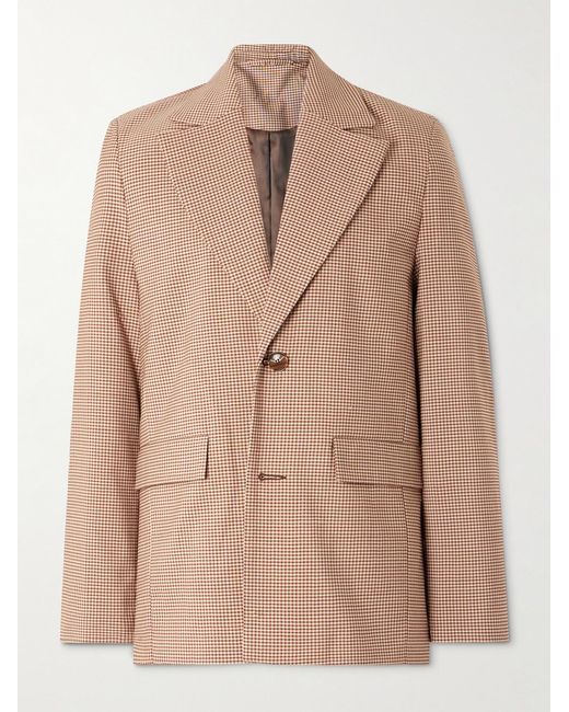 Séfr Natural Insight Gingham Woven Suit Jacket for men