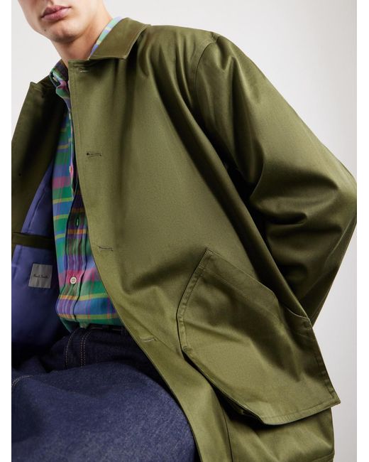 Paul Smith Green Stretch Cotton-twill Jacket for men
