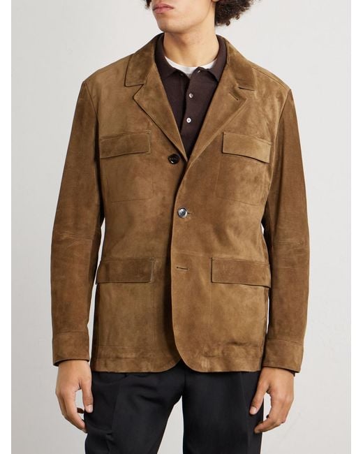 Tom Ford Brown Suede Jacket for men