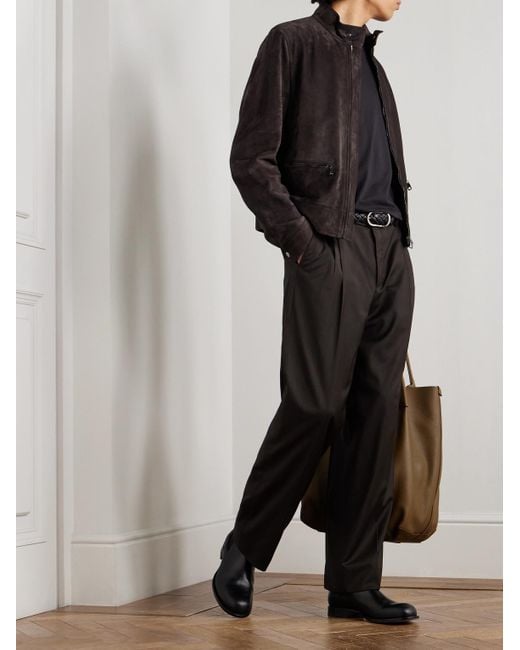 Dolce & Gabbana Brown Suede Jacket for men