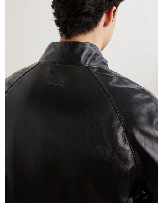 Acne Black Lokot Leather Jacket for men