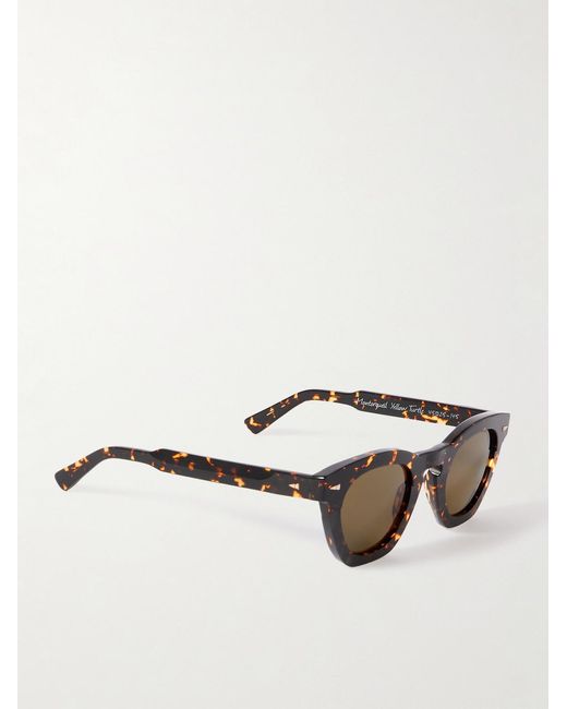 Ahlem Multicolor Montorgueil Round-frame Tortoiseshell Acetate Sunglasses for men