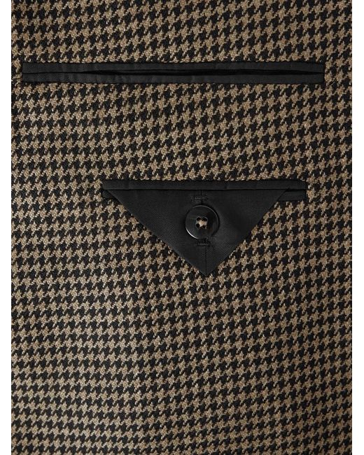 Tom Ford Green Shelton Wool, Silk And Linen-Blend Blazer for men