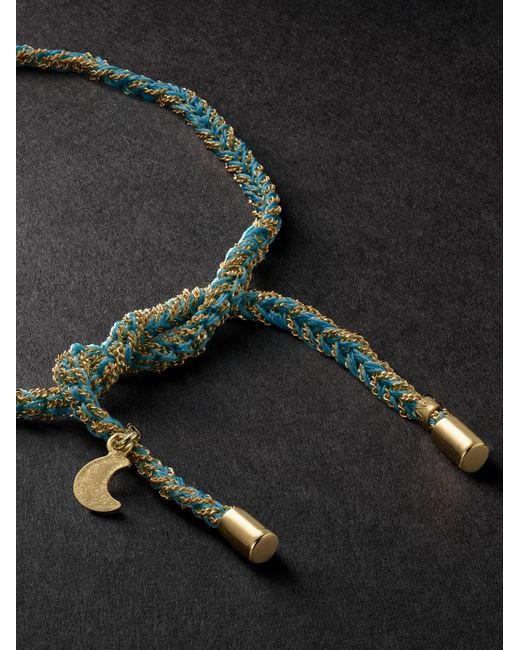 Carolina Bucci Black Lucky Wisdom And Silk Bracelet for men