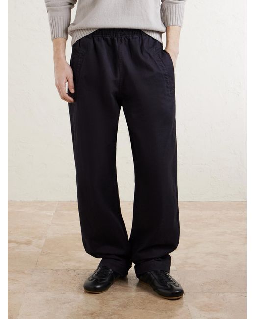 Margaret Howell Blue Mhl. Wide-leg Cotton-twill Trousers for men