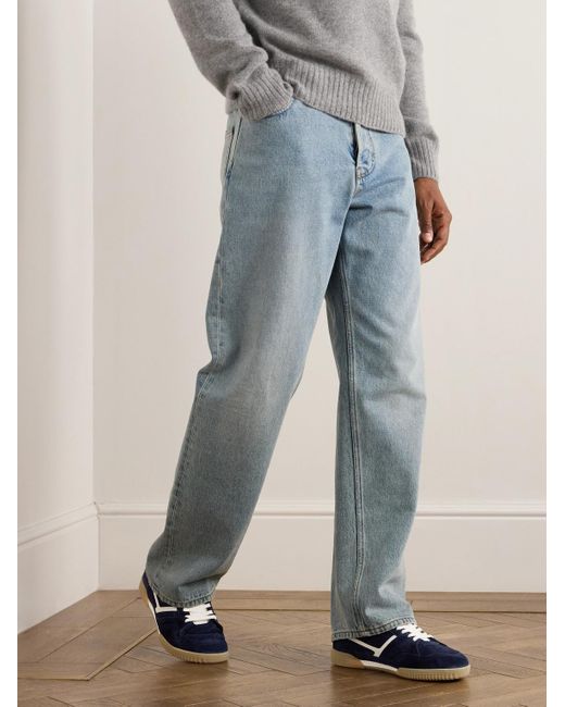 Tom Ford Blue Jackson Suede Sneakers for men