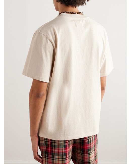Nicholas Daley Natural Logo-print Cotton-jersey T-shirt for men